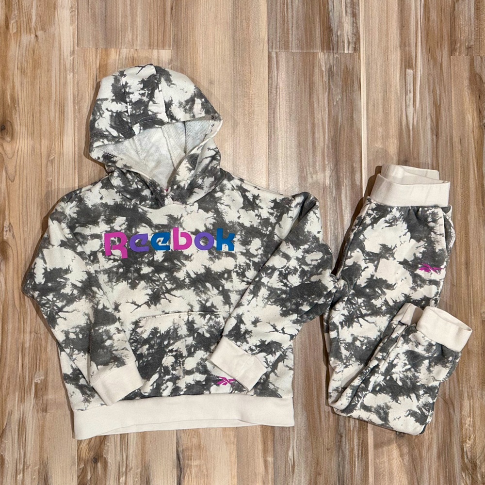 Reebok Girls Hoodie & Joggers 2-Piece Set 3-4T